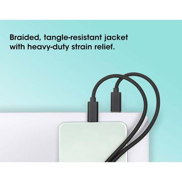 Manhattan 355810 USB-kabel 2 m USB C 2 x USB C Sort