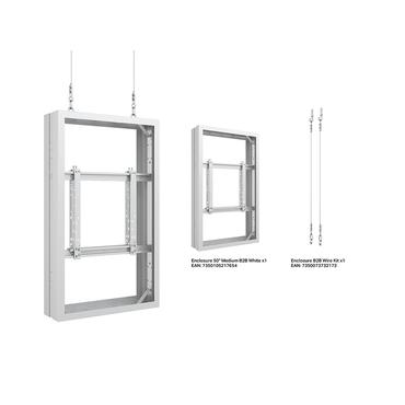 Multibrackets M Pro Series monteringssats - rygg mot rygg - f&ouml;r LCD-display - medium - vit, RAL 9005