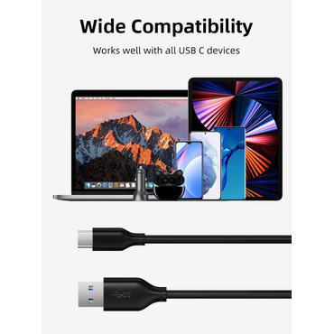 USB 3.0 kabel, 2,0m, USB-C: