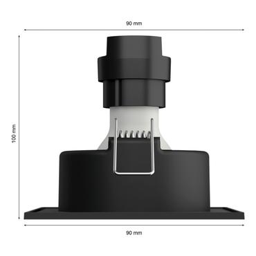 White & Color Ambiance Centura Einbauspot (weiß, eckig)