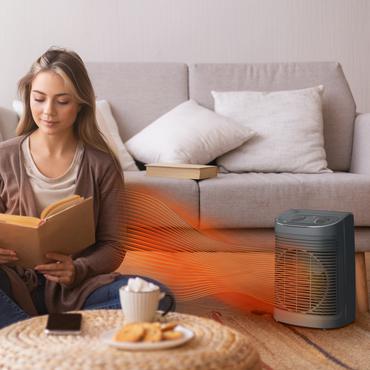 Rowenta Instant Comfort SO6511 Indendørs Grå 2200 W Blæser med elektrisk områdevarmer