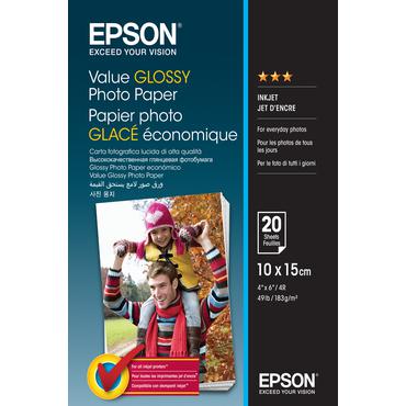 Epson Value - fotopapper - blank - 20 ark - 100 x 150 mm - 183 g/m&sup2;