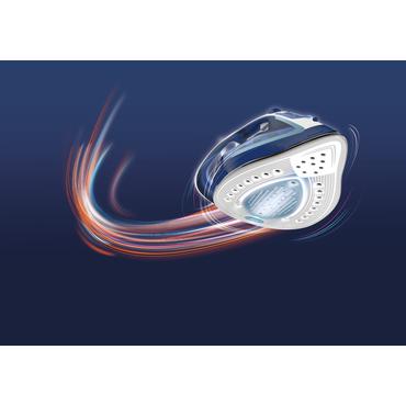 Tefal EasyGliss Plus FV5735 strygejern T&oslash;r & dampstrygejern Durilium stryges&aring;l 2500 W Bl&aring;, Hvid