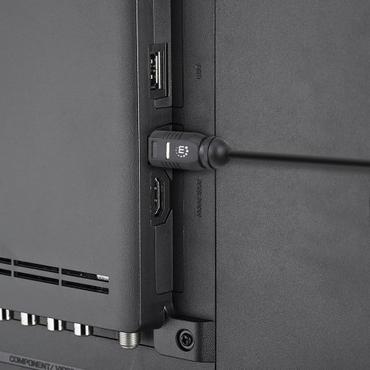 Manhattan 356084 InfiniBand og fiberoptisk kabel 3 m Toslink Sort