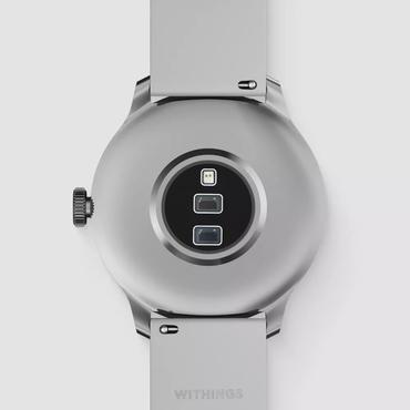 Withings ScanWatch Light - rostfritt st&aring;l - smart klocka med band - p&auml;rlvit