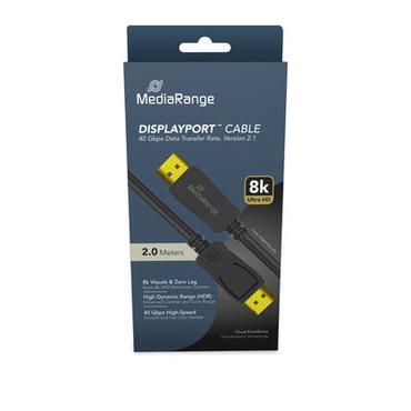 MediaRange MRCS248 DisplayPort kabel 2 m Sort