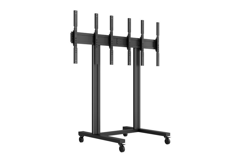 Multibrackets M Public Video Wall Stand Portrait 3-Screens st&auml;ll - f&ouml;r 3 LCD-bildsk&auml;rmar - svart
