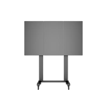 Multibrackets M Public Video Wall Stand Portrait 3-Screens st&auml;ll - f&ouml;r 3 LCD-bildsk&auml;rmar - svart