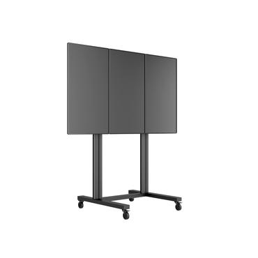 Multibrackets M Public Video Wall Stand Portrait 3-Screens st&auml;ll - f&ouml;r 3 LCD-bildsk&auml;rmar - svart