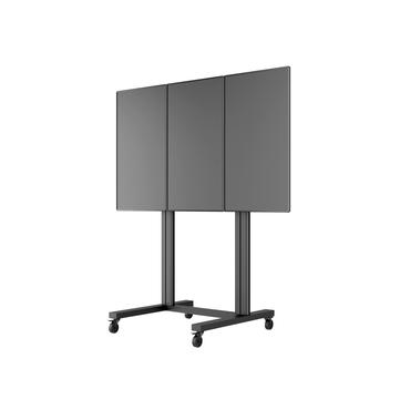 Multibrackets M Public Video Wall Stand Portrait 3-Screens st&auml;ll - f&ouml;r 3 LCD-bildsk&auml;rmar - svart
