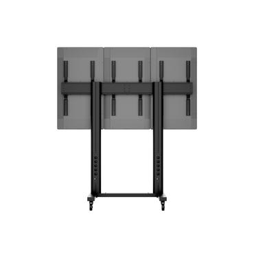 Multibrackets M Public Video Wall Stand Portrait 3-Screens st&auml;ll - f&ouml;r 3 LCD-bildsk&auml;rmar - svart