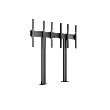 Multibrackets M Public Video Wall Stand Portrait 3-Screens st&auml;ll - f&ouml;r 3 LCD-bildsk&auml;rmar - svart