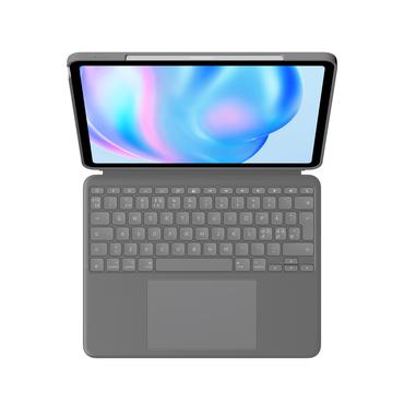 Logitech Combo Touch - tastatur og folio-kasse - med trackpad - QWERTY - nordisk (dansk/finsk/norsk/svensk) - oxford-grå Indgangsudstyr