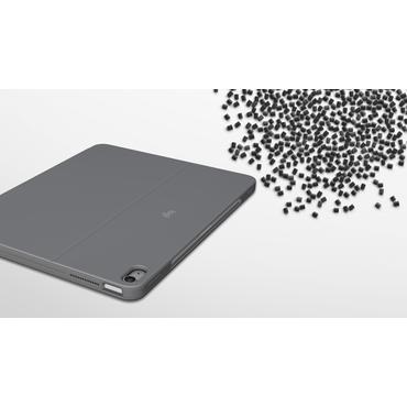 Logitech Combo Touch - tastatur og folio-kasse - med trackpad - QWERTY - nordisk (dansk/finsk/norsk/svensk) - oxford-grå Indgangsudstyr