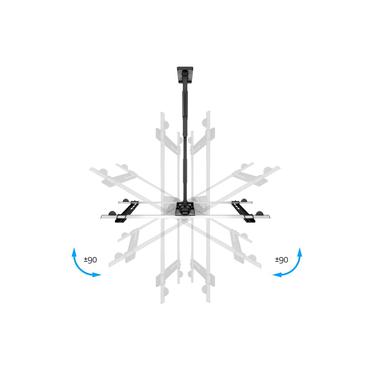 Multibrackets M VESA Flexarm Thin Large monteringssæt - Ultra-Slim - for Tv - sort