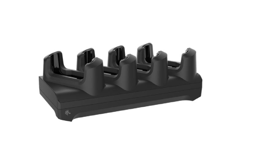 Zebra 4-Slot Charge Only Non-Locking Cradle - håndholdt opladnings holder + strøm adapter