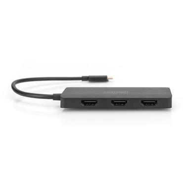 DIGITUS MST Hub - linjedelare f&ouml;r video - USB-C - 3 portar