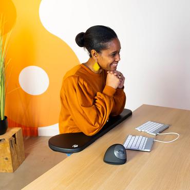 R-Go Ergonomic Armrest monteringssats - svart