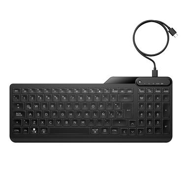 HP 400 Backlit Wired Keyboard-