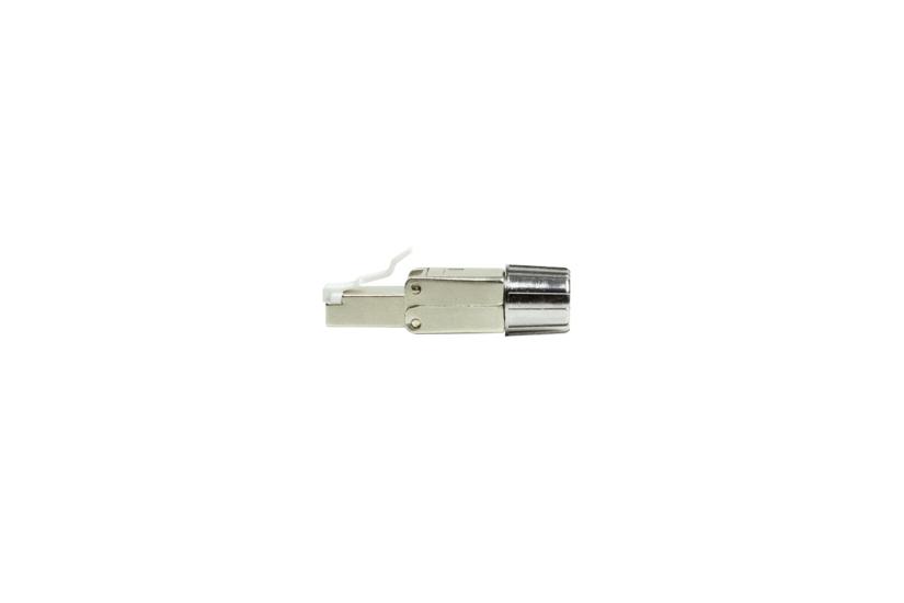 LogiLink MP0080 - CAT.8.1 feldkonfektionierbarer RJ45 Stecker Grå, Rustfrit stål