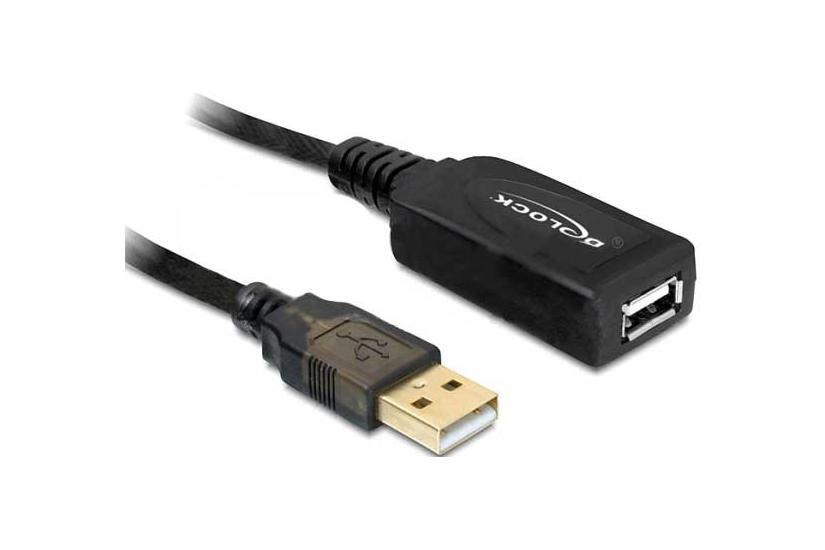 Delock USB Cable - USB-f&ouml;rl&auml;ngningskabel - USB till USB - 15 m