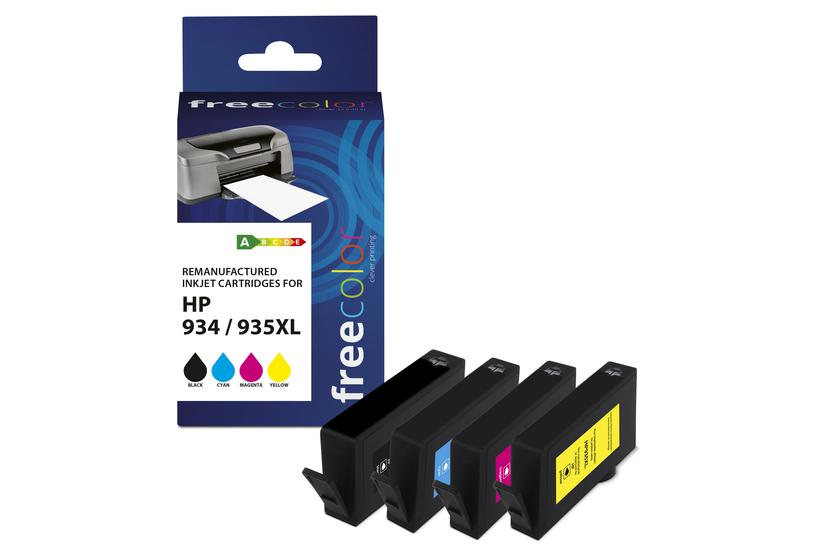 Freecolor Patrone HP 934XL color BK/C/M/Y remanufactured