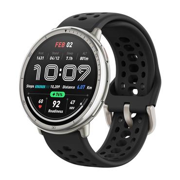 Amazfit Active 2 3,35 cm (1.32") AMOLED 43.9 mm Digital 466 x 466 pixel Berøringsskærm Sølv GPS (satellit)