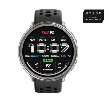 Amazfit Active 2 3,35 cm (1.32") AMOLED 43.9 mm Digital 466 x 466 pixel Berøringsskærm Sølv GPS (satellit)