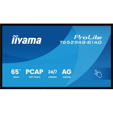 IIYAMA 164cm (64,5") T6529AS-B1AG 16:9 M-Touch 2xHDMI+UBS-C (Speditionsversand)