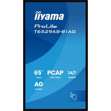 IIYAMA 164cm (64,5") T6529AS-B1AG 16:9 M-Touch 2xHDMI+UBS-C (Speditionsversand)