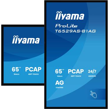 IIYAMA 164cm (64,5") T6529AS-B1AG 16:9 M-Touch 2xHDMI+UBS-C (Speditionsversand)
