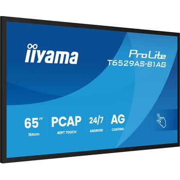 IIYAMA 164cm (64,5") T6529AS-B1AG 16:9 M-Touch 2xHDMI+UBS-C (Speditionsversand)