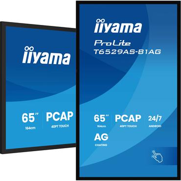 IIYAMA 164cm (64,5") T6529AS-B1AG 16:9 M-Touch 2xHDMI+UBS-C (Speditionsversand)