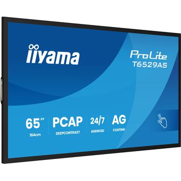 IIYAMA 164cm (64,5") T6529AS-B1AG 16:9 M-Touch 2xHDMI+UBS-C (Speditionsversand)
