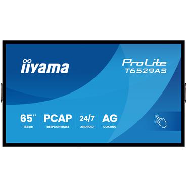 IIYAMA 164cm (64,5") T6529AS-B1AG 16:9 M-Touch 2xHDMI+UBS-C (Speditionsversand)