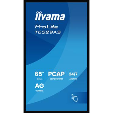 IIYAMA 164cm (64,5") T6529AS-B1AG 16:9 M-Touch 2xHDMI+UBS-C (Speditionsversand)