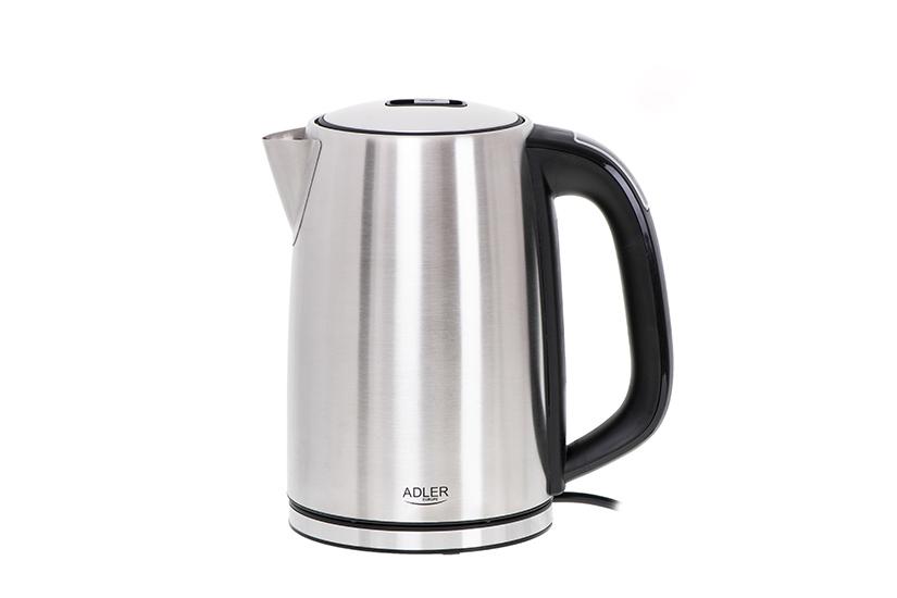 Adler AD 1340 elkedel 1,7 L 2200 W Sort, S&oslash;lv