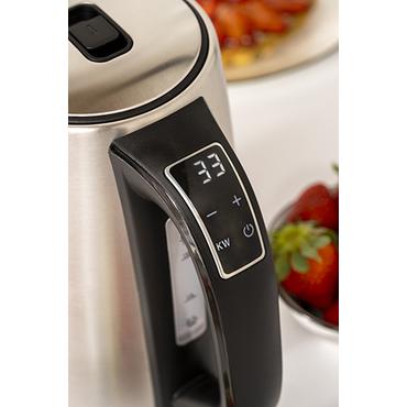 Adler AD 1340 elkedel 1,7 L 2200 W Sort, S&oslash;lv