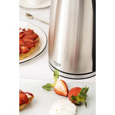 Adler AD 1340 elkedel 1,7 L 2200 W Sort, S&oslash;lv