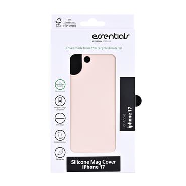 Essentials iPhone 17 Genbrugs silikone Mag bagcover, lyserød