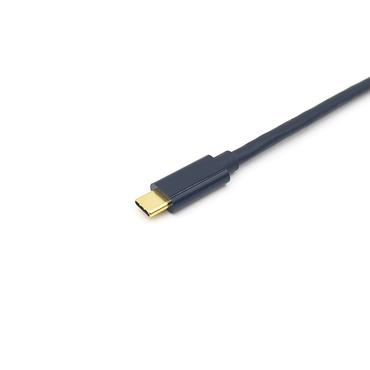 Equip 133412 videokabel adapter 2 m USB Type-C HDMI Type A (Standard) Sort