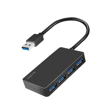 LogiLink UA0396 interface hub USB 3.2 Gen 1 (3.1 Gen 1) Type-A 5000 Mbit/s Sort