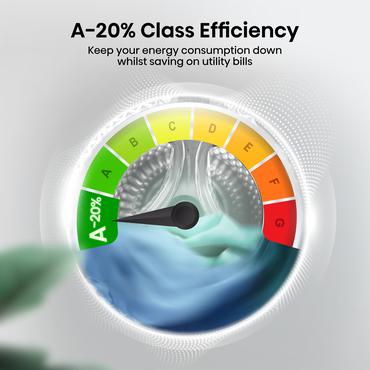 Hisense WD3S8043BB3 vaskemaskine - tørretumbler Fritstående Front-læsning Sort D