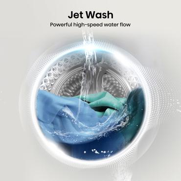 Hisense WD3S8043BB3 vaskemaskine - tørretumbler Fritstående Front-læsning Sort D