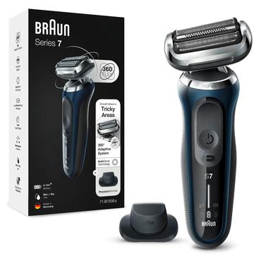 Braun Series 7 71-B1200s Folie shaver Trimmer Blå