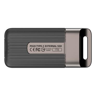 Team Group PD20 Mini 1 TB USB Type-C USB 3.2 Gen 2x2 Anthracit, Gr&aring;