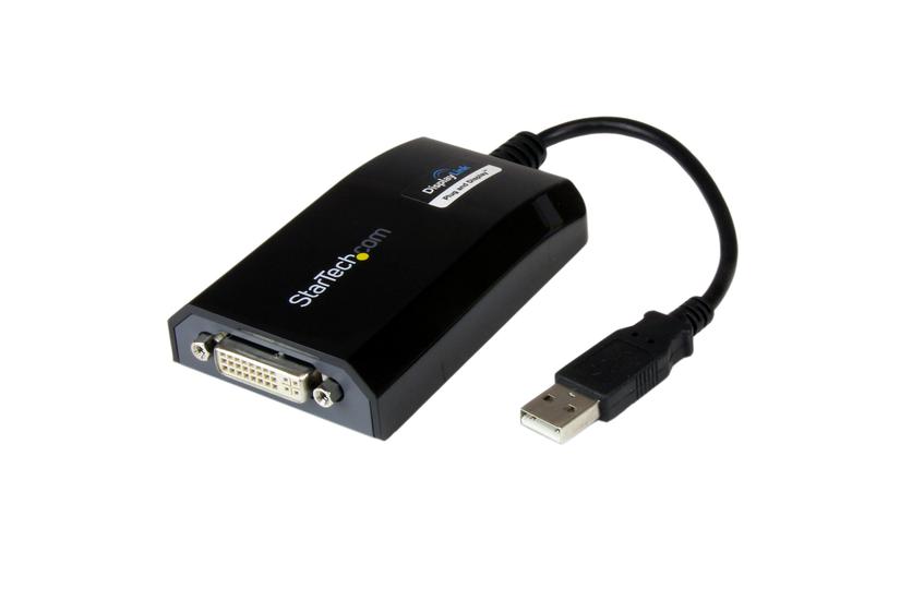 StarTech.com USB to DVI Adapter - 1920x1200 - External Video & Graphics Card - Dual Monitor Display Adapter Cable - Supports Mac & Windows (USB2DVIPRO2) - USB / DVI adapter - USB til DVI-I - 27 m