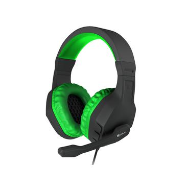GENESIS Argon 200 Headset Ledningsført Spil Sort, Grøn