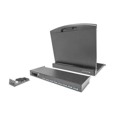 DIGITUS Professional DS-72213 - omkopplare f&ouml;r tangentbord/video/mus - 8 portar