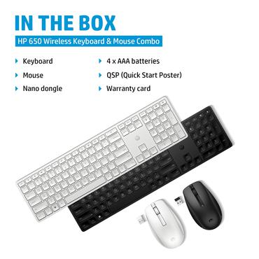HP 650 Wireless Keyboard and M